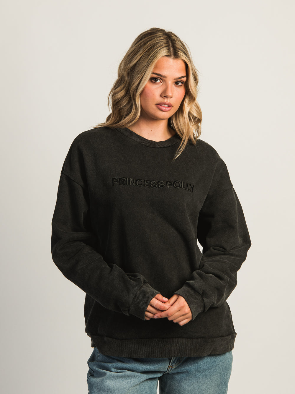 PRINCESS POLLY PRINCESS POLLY FEARLESSNESS CREWNECK SWEATSHIRT - CLEARANCE - Boathouse