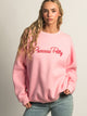 PRINCESS POLLY PRINCESS POLLY CURSIVE TEXT CREWNECK - Boathouse