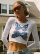 PRINCESS POLLY PRINCESS POLLY BUTTERFLY LONG SLEEVE TOP - CLEARANCE - Boathouse