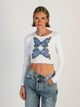 PRINCESS POLLY PRINCESS POLLY BUTTERFLY LONG SLEEVE TOP - CLEARANCE - Boathouse