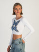 PRINCESS POLLY PRINCESS POLLY BUTTERFLY LONG SLEEVE TOP - CLEARANCE - Boathouse