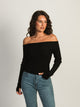 PRINCESS POLLY PRINCESS POLLY MORLEY OFF THE SHOULDER SWEATER - CLEARANCE - Boathouse
