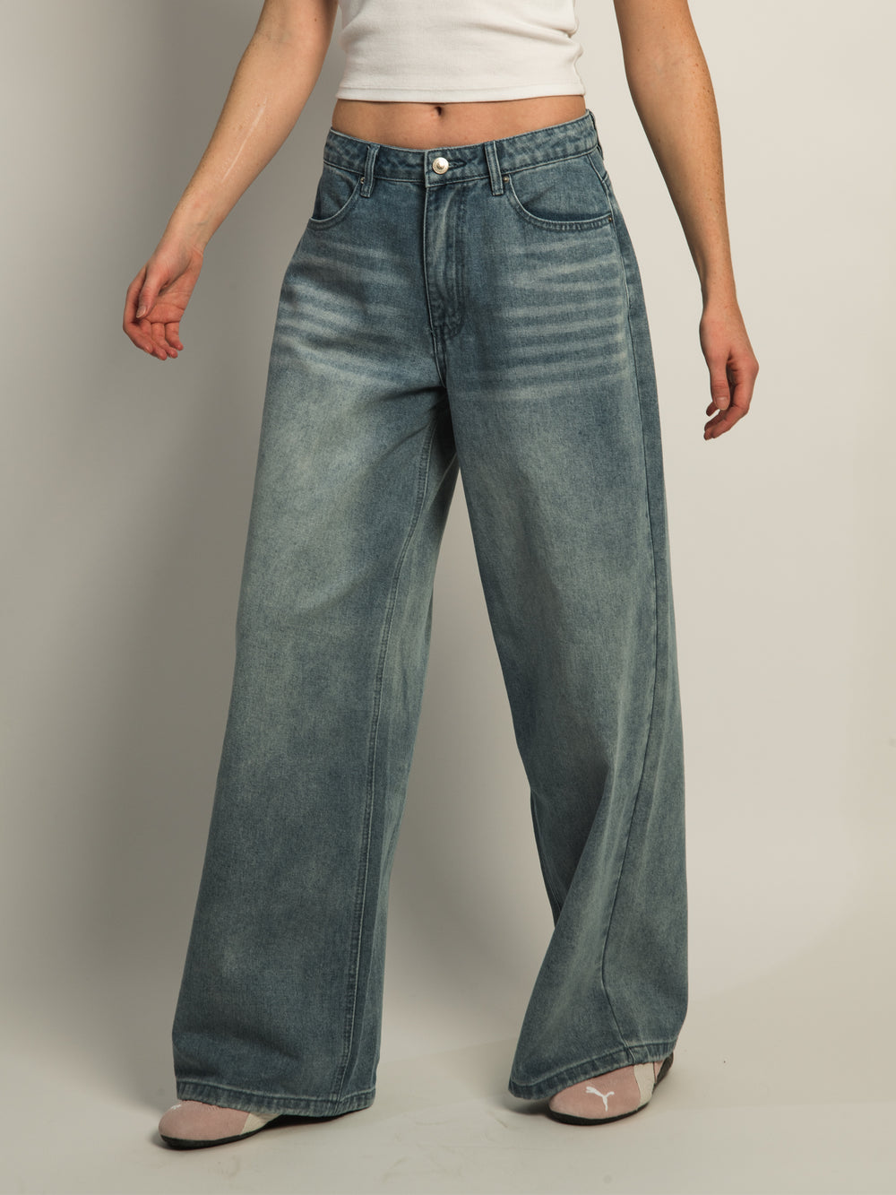 PRINCESS POLLY NAYLOR WIDE LEG JEANS
