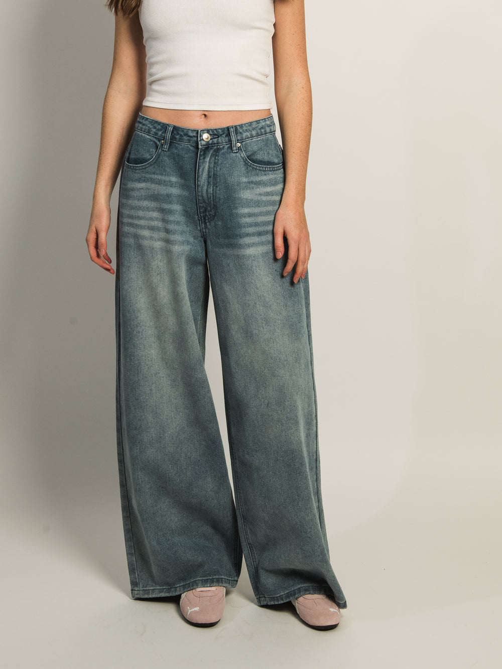 PRINCESS POLLY NAYLOR WIDE LEG JEANS