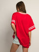 PRINCESS POLLY PRINCESS POLLY MICHAIL JERSEY MINI DRESS - RED - CLEARANCE - Boathouse