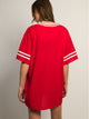 PRINCESS POLLY PRINCESS POLLY MICHAIL JERSEY MINI DRESS - RED - Boathouse