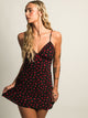 PRINCESS POLLY PRINCESS POLLY KARENA MINI FLORAL DRESS - BLACK - Boathouse