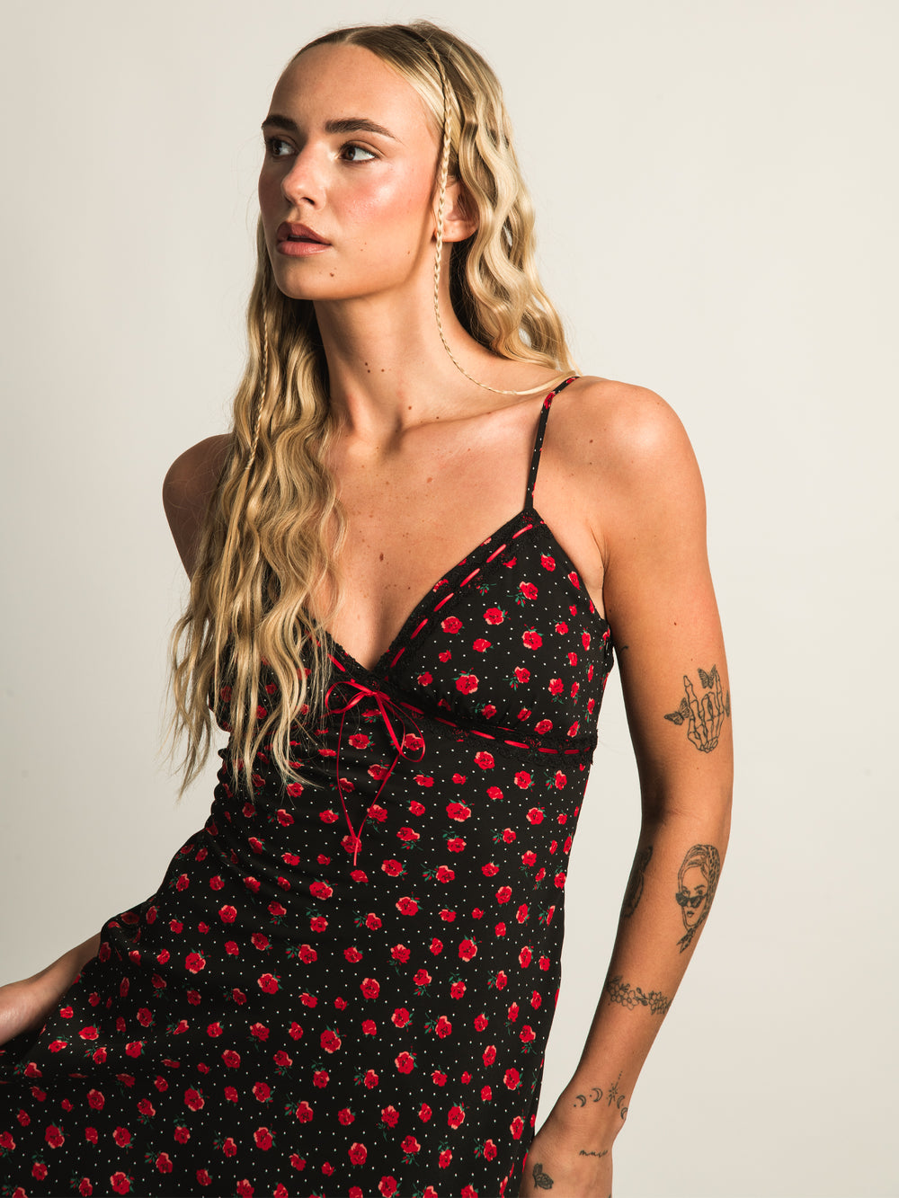 PRINCESS POLLY PRINCESS POLLY KARENA MINI FLORAL DRESS - BLACK - CLEARANCE - Boathouse