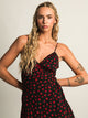 PRINCESS POLLY PRINCESS POLLY KARENA MINI FLORAL DRESS - BLACK - CLEARANCE - Boathouse