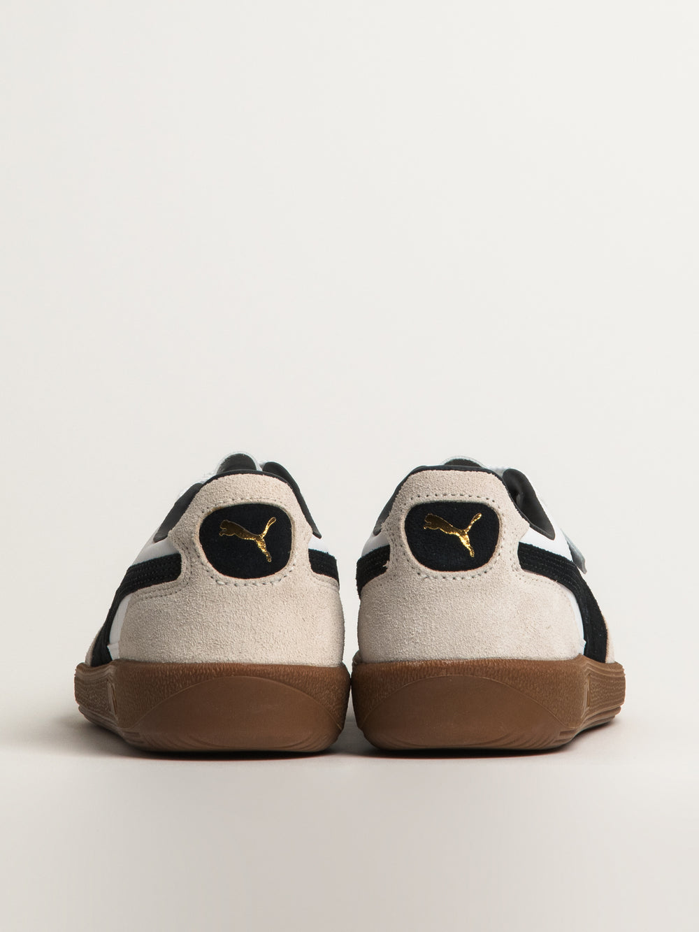 MENS PUMA PALERMO LEATHER SNEAKER - WHITE/VAPOR GRAY/BLACK/GUM