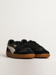 PUMA MENS PUMA PALERMO LEATHER SNEAKER - BLACK/FEATHER GRAY/GUM - Boathouse