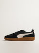 PUMA MENS PUMA PALERMO LEATHER SNEAKER - BLACK/FEATHER GRAY/GUM - Boathouse