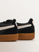 PUMA MENS PUMA PALERMO LEATHER SNEAKER - BLACK/FEATHER GRAY/GUM - Boathouse