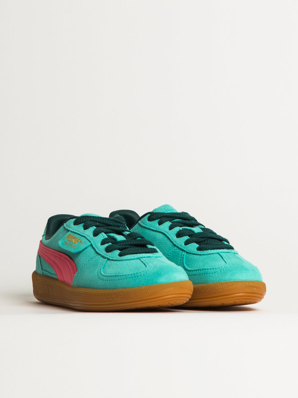 WOMENS PUMA PALERMO SNEAKER - TEAL/PINK