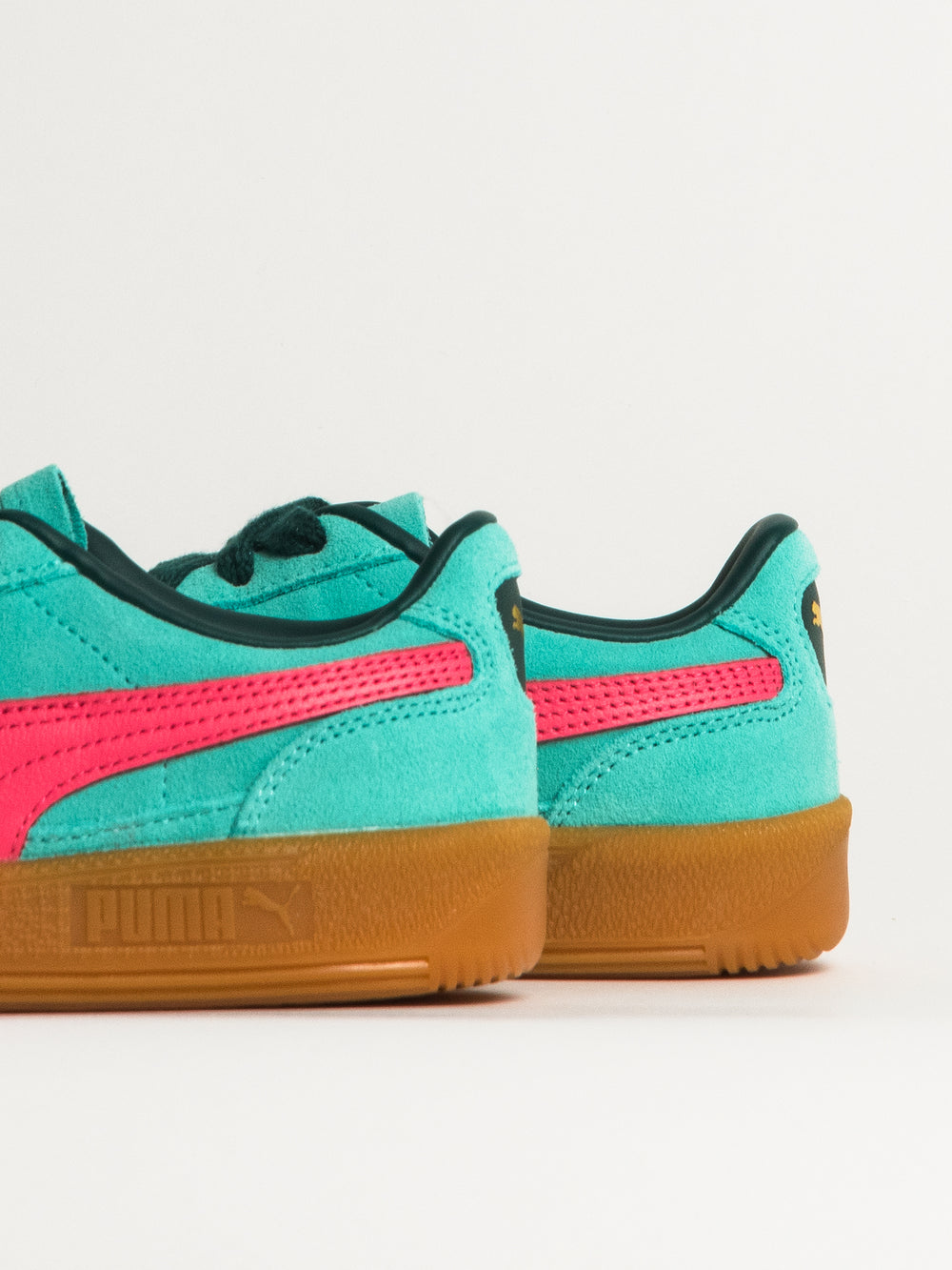 WOMENS PUMA PALERMO SNEAKER - TEAL/PINK