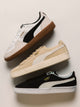 PUMA WOMENS PUMA PALERMO LEATHER SNEAKER - WHITE/VAPOR GRAY/BLACK/GUM - Boathouse