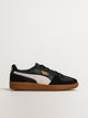 PUMA WOMENS PUMA PALERMO LEATHER SNEAKER - BLACK/FEATHER GRAY/GUM - Boathouse