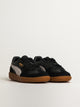 PUMA WOMENS PUMA PALERMO LEATHER SNEAKER - BLACK/FEATHER GRAY/GUM - Boathouse
