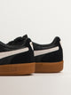 PUMA WOMENS PUMA PALERMO LEATHER SNEAKER - BLACK/FEATHER GRAY/GUM - Boathouse