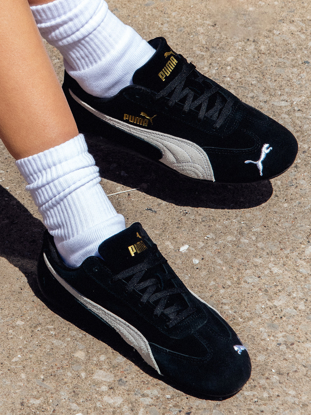 BASKETS PUMA SPEEDCAT OG POUR FEMMES - NOIR/BLANC