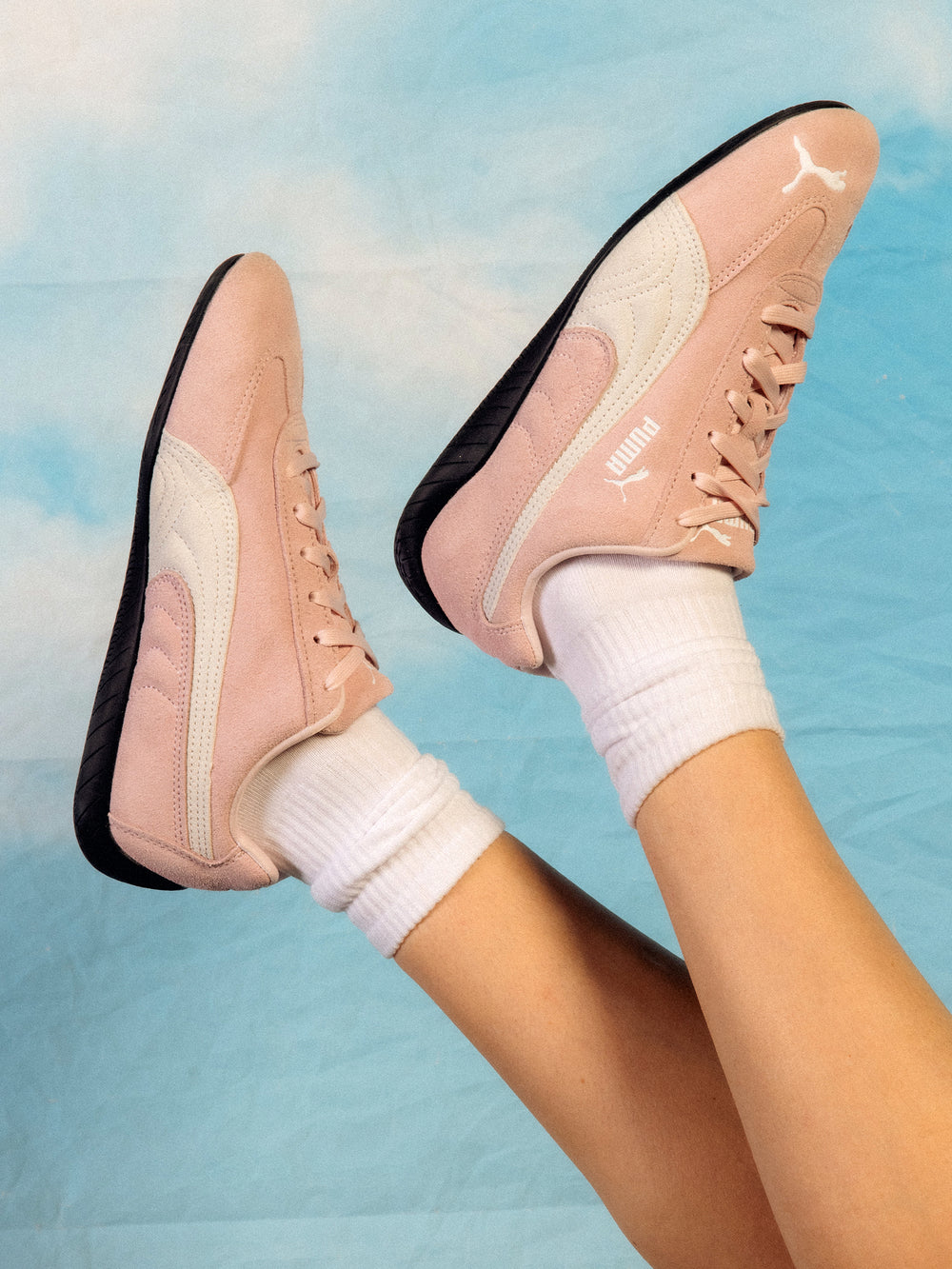 WOMENS PUMA SPEEDCAT OG SNEAKER - PINK/WHITE