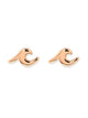 PURA VIDA PURA VIDA WAVE STUD EARRINGS ROSE GOLD - CLEARANCE - Boathouse