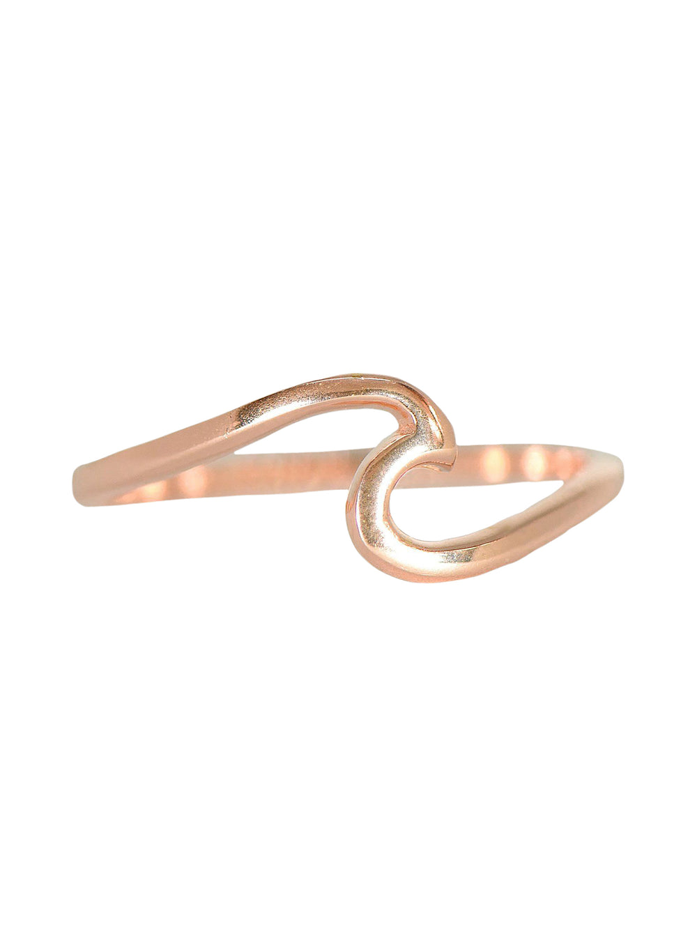 PURA VIDA WAVE RING - ROSE GOLD - CLEARANCE