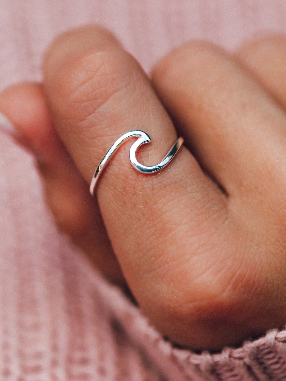 PURA VIDA WAVE RING - SILVER - CLEARANCE
