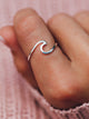 PURA VIDA WAVE RING - SILVER - CLEARANCE