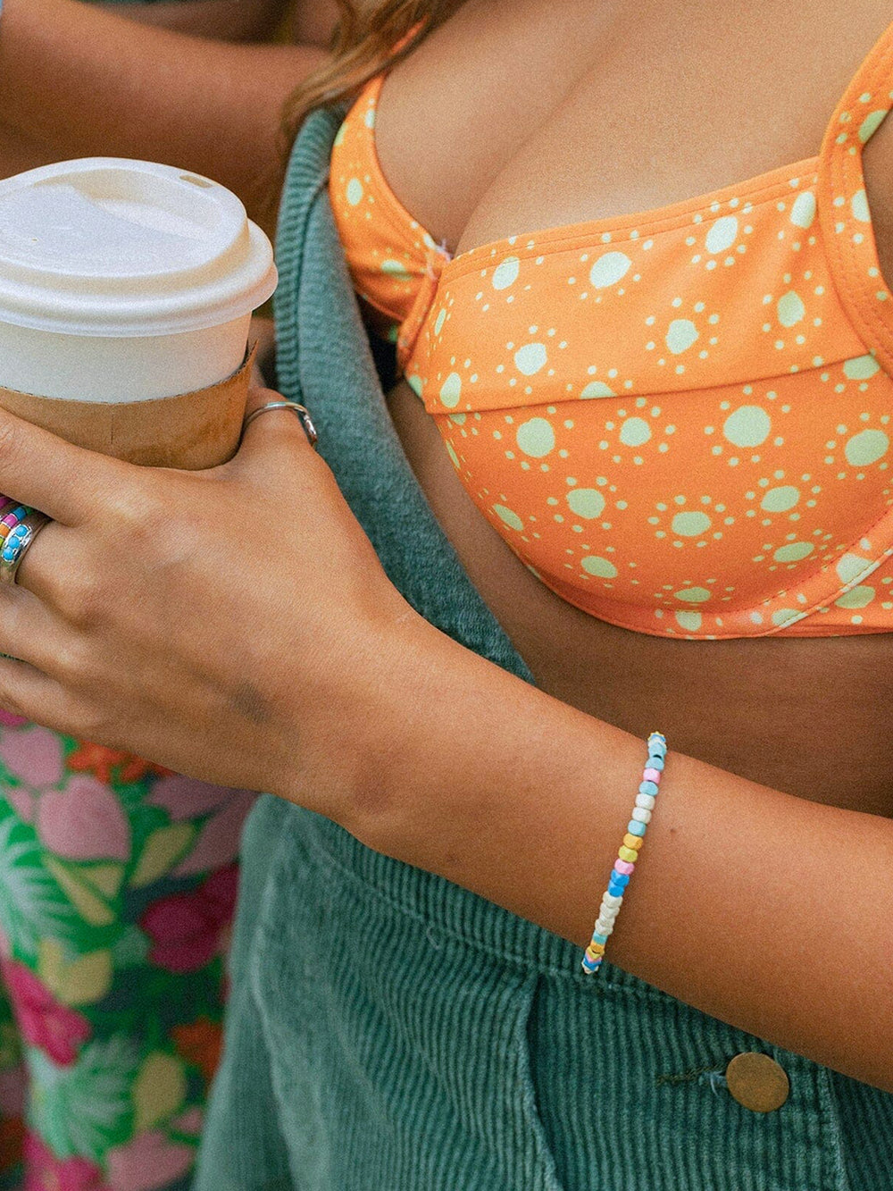 PURA VIDA BAHAMA BEAD STRETCH ARGENT - DÉGAGEMENT