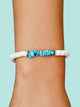 PURA VIDA PURA VIDA PUKA SHELL TURQ CHIP BRACELET - CLEARANCE - Boathouse