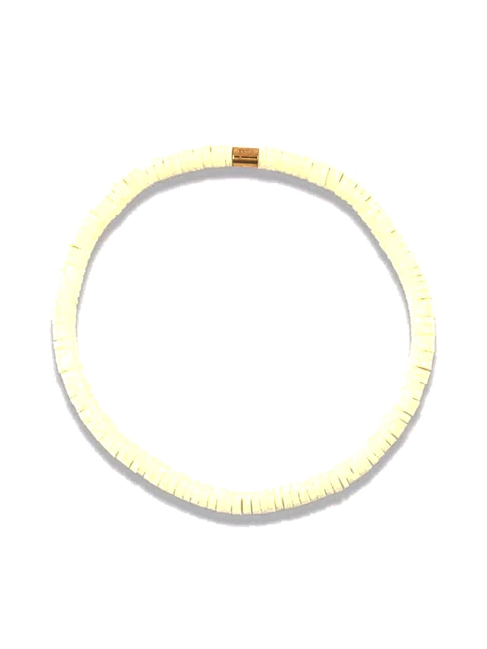 PURA VIDA CABRILLO VINYL DISC BRACLET - CREAM