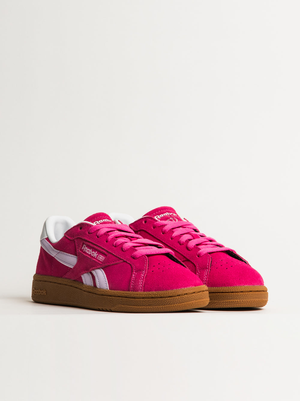 WOMENS REEBOK CLUB C GROUNDS UK SNEAKER - PINK
