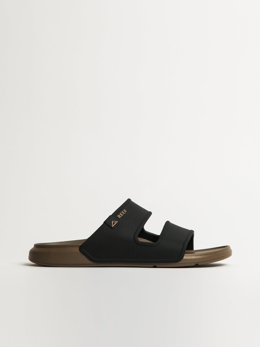MENS REEF OASIS DOUBLE-UP SANDALS - FOSSIL/BLACK
