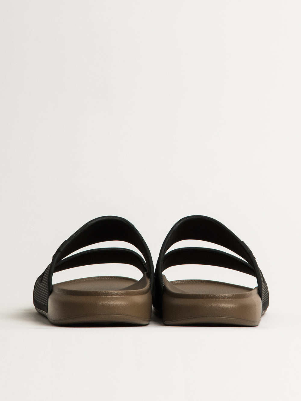 MENS REEF OASIS DOUBLE-UP SANDALS - FOSSIL/BLACK