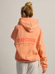 RIP CURL SURF PUFF HERITAGE HOODIE - PAPAYA