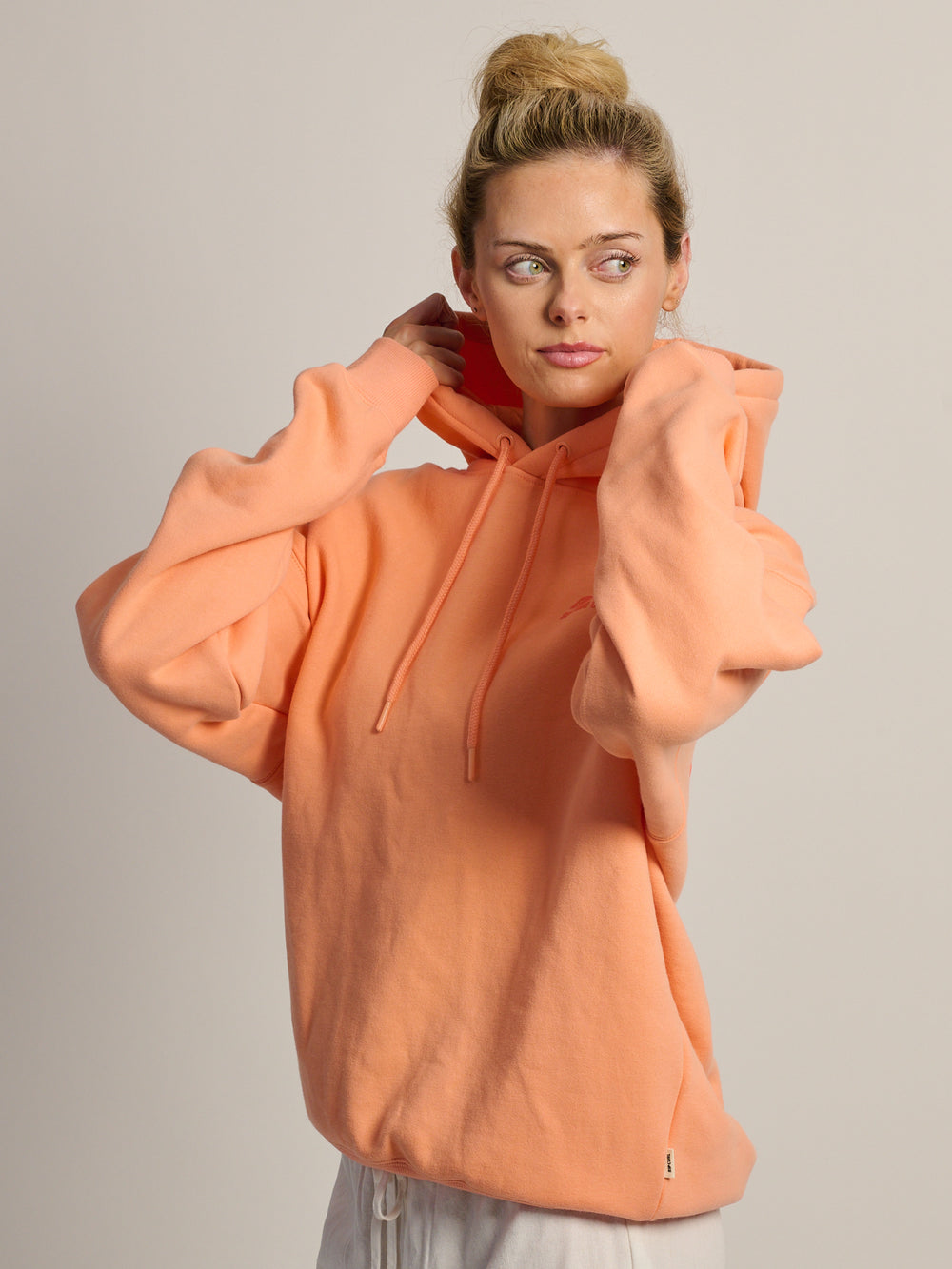 RIP CURL SURF PUFF HERITAGE HOODIE - PAPAYA