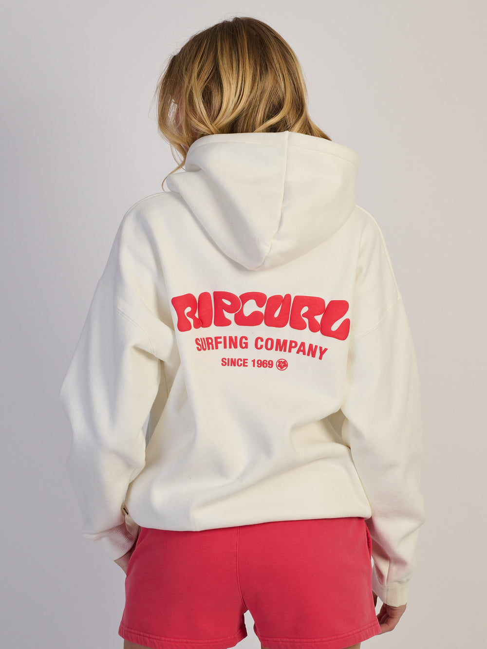 RIP CURL SURF PUFF HERITAGE HOODIE - CAYENNE