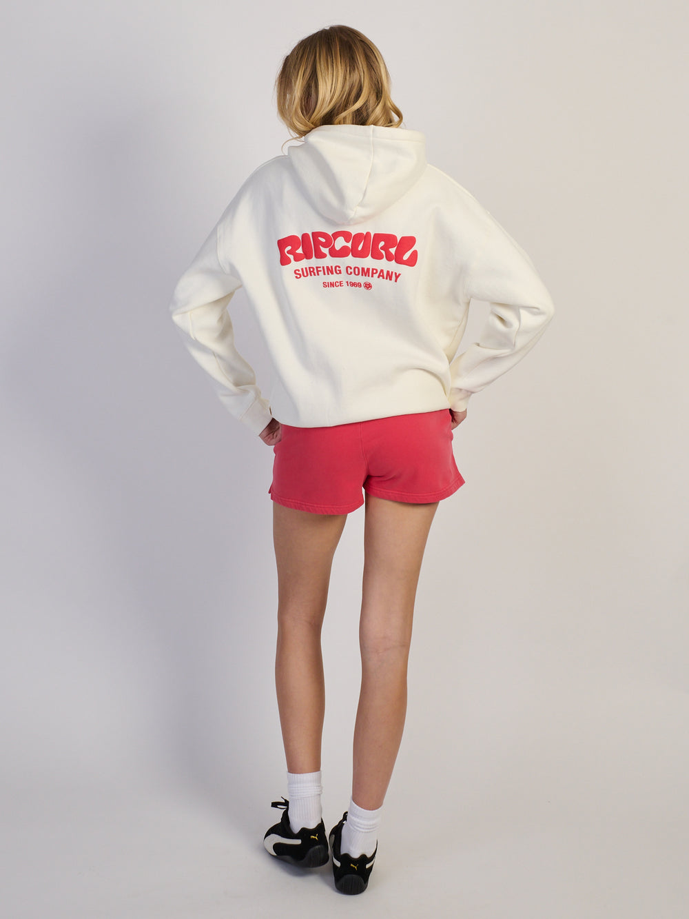 RIP CURL SURF PUFF HERITAGE HOODIE - CAYENNE