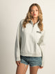 RIP CURL SURF PUFF QUARTER ZIP - GREY