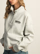 RIP CURL SURF PUFF QUARTER ZIP - GREY