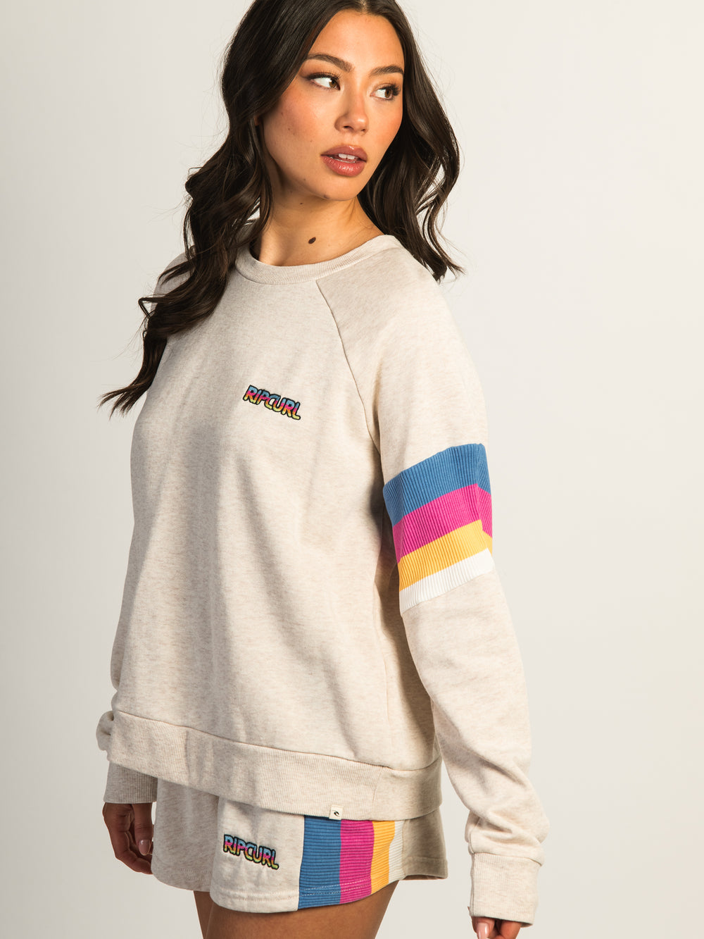 RIP CURL LAS DALIAS RAGLAN CREWNECK