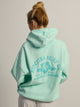 RIP CURL SURF PUFF HERITAGE HOODIE - LIGHT BLUE