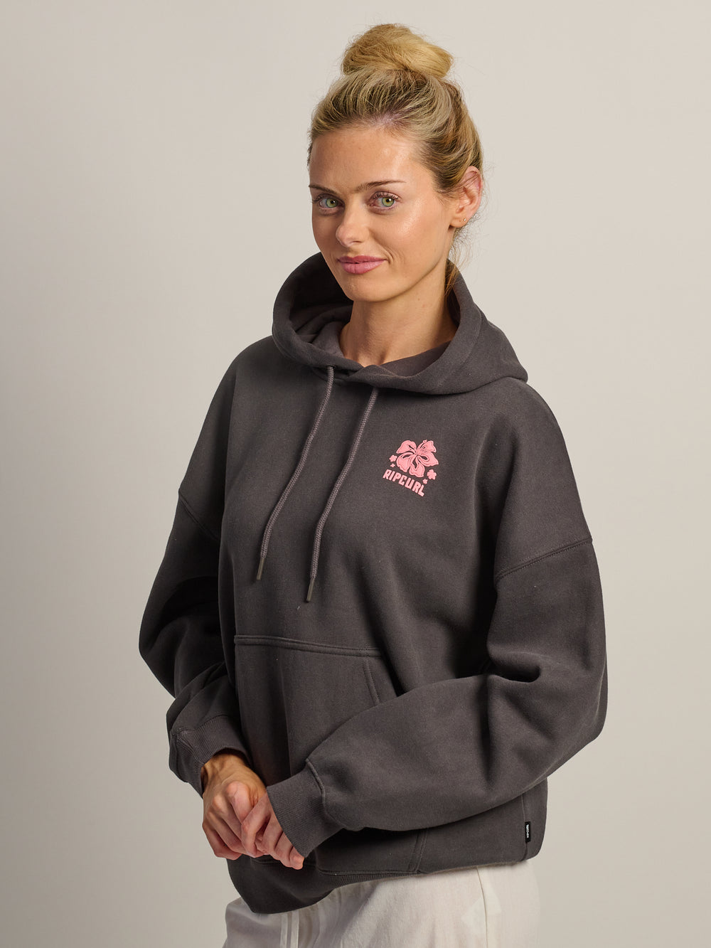 HOODIE RIP CURL SURF PUFF HERITAGE = NOIR