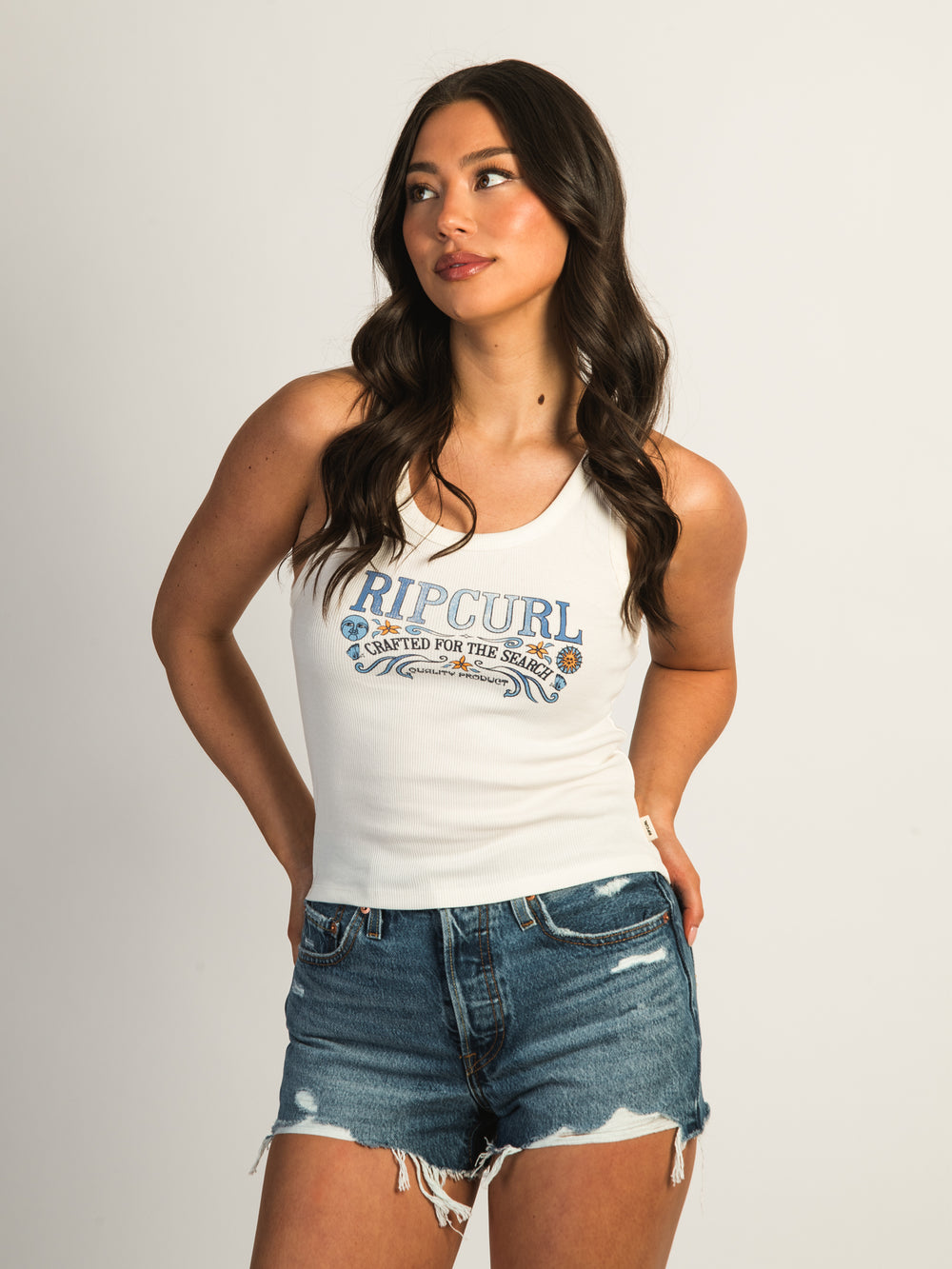 RIP CURL LUNA RIBBED TANK TOP