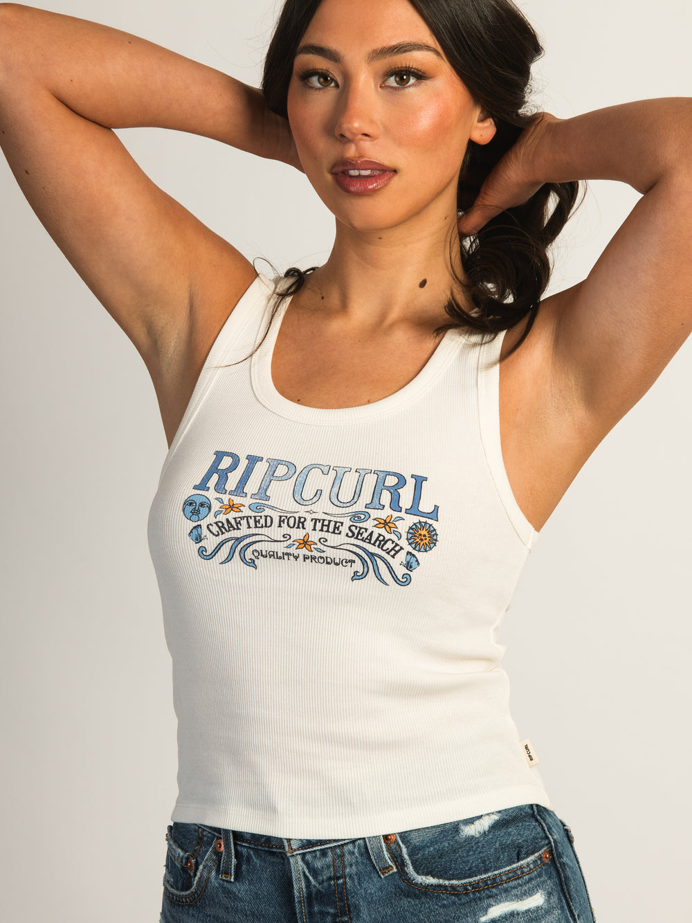 RIP CURL LUNA RIBBED TANK TOP