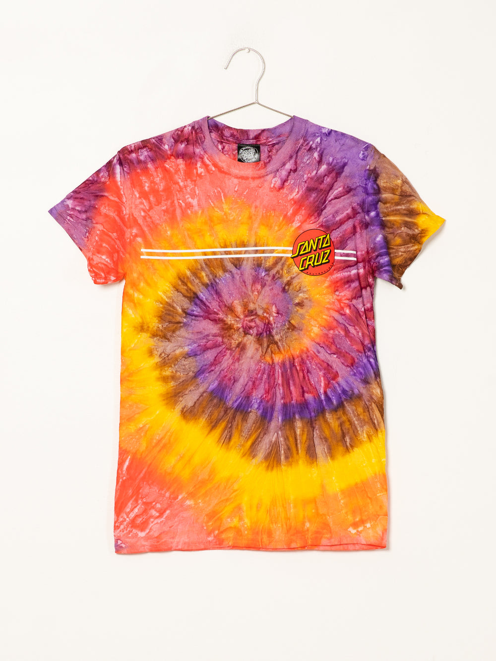 SANTA CRUZ CLASSIC DOT TIE DYE T-SHIRT - CLEARANCE