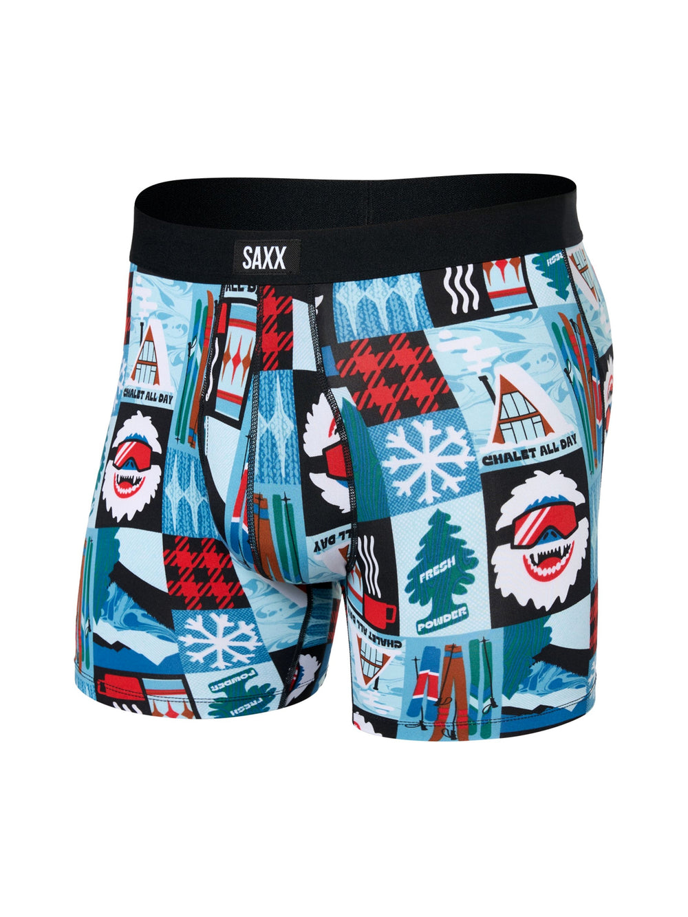BOXER SAXX CHALET ALL DAY - BLEU