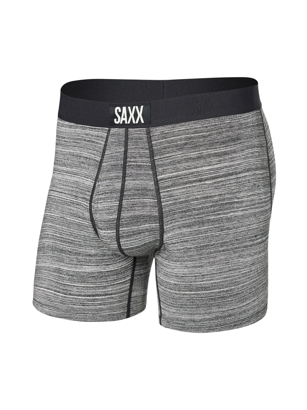 SAXX ULTRA BOXER BRIEF SPACE DYED HEATHER GREY - CLEARANCE