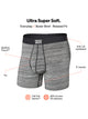 SAXX SAXX ULTRA BOXER BRIEF SPACE DYED HEATHER GREY - CLEARANCE - Boathouse